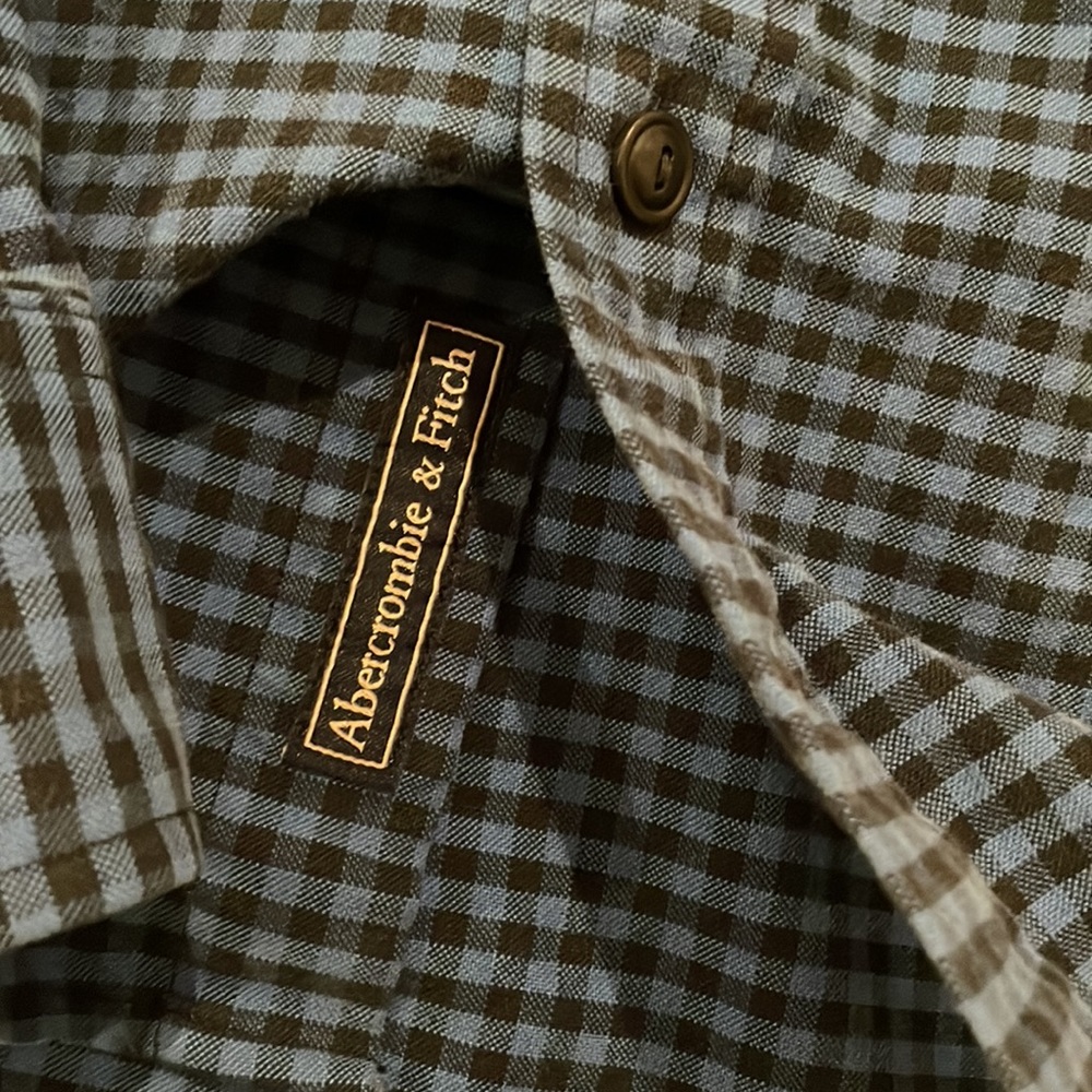 Abercrombie & Fitch Mens Small button down long sleeve shirt slim fit - Picture 5 of 6